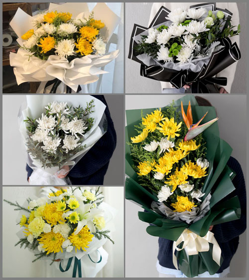 云南红河州弥勒市新哨镇白事花束代送
